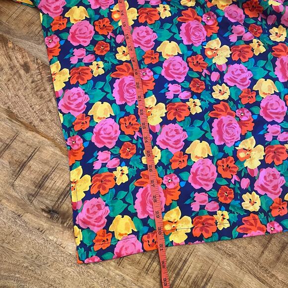 Vintage Victorias Secret Floral Nightgown S Satin Gold Label Sleep Shirt Pajamas - Picture 10 of 10